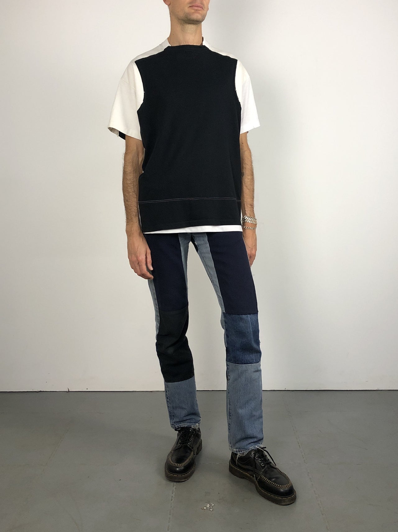 Tshirt original surcyclé, "les tshirts liés" duo1 1/2